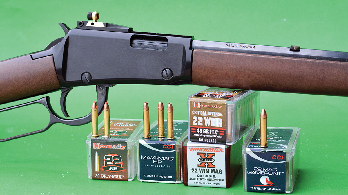 A variety of 22 Magnum factory loads were tried that provided respectable accuracy and positive functioning.
